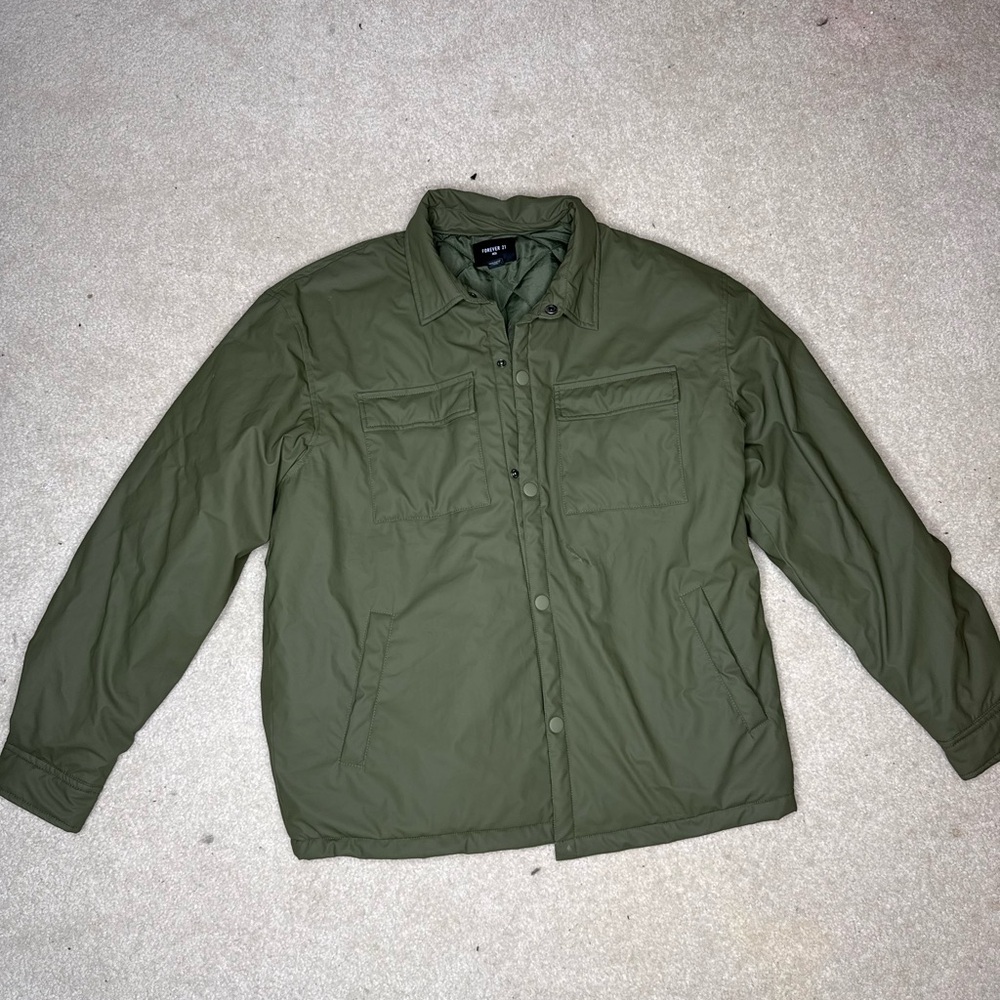Forever 21 Olive Military Jacket